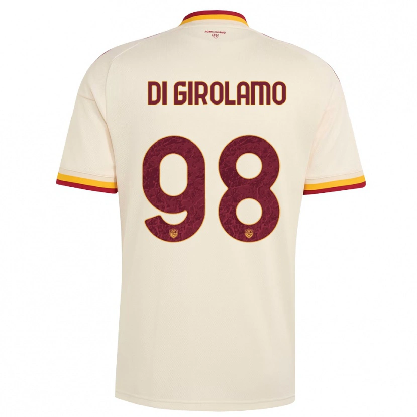 Danxen Niño Camiseta Anita Di Girolamo #98 Champán Rojo Amarillo 2ª Equipación 2026/27 La Camisa