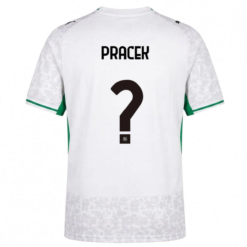 Danxen Niño Camiseta Lorenzo Pracek #0 Blanco Negro Verde 2ª Equipación 2026/27 La Camisa