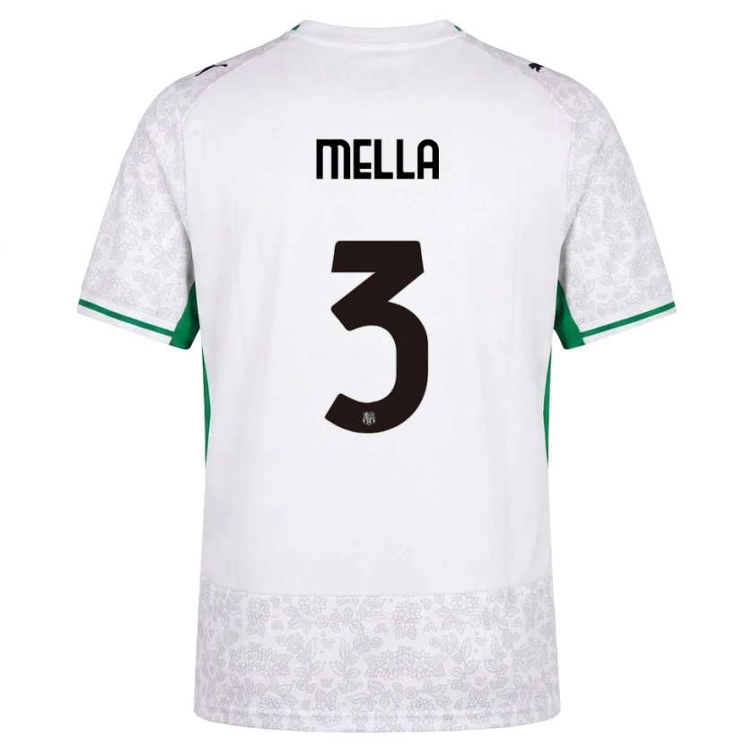 Danxen Niño Camiseta Sara Mella #3 Blanco Negro Verde 2ª Equipación 2026/27 La Camisa