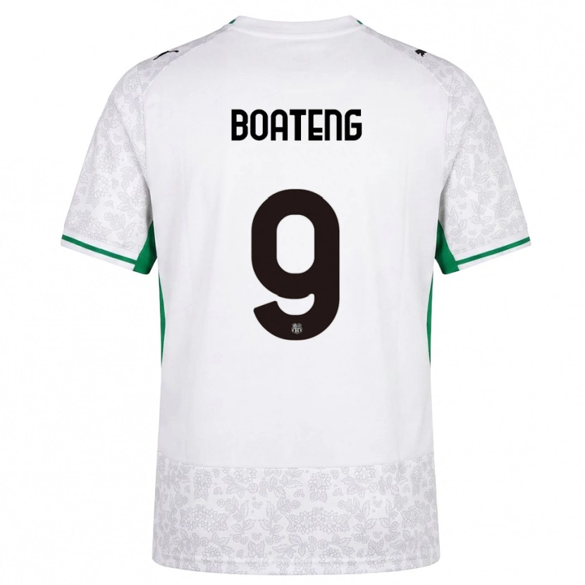 Danxen Niño Camiseta Owen Boateng #9 Blanco Negro Verde 2ª Equipación 2026/27 La Camisa