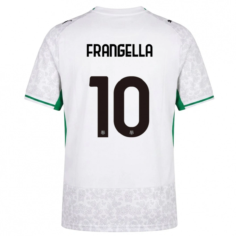 Danxen Niño Camiseta Christian Frangella #10 Blanco Negro Verde 2ª Equipación 2026/27 La Camisa