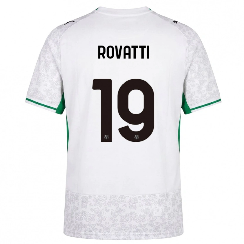 Danxen Niño Camiseta Matteo Rovatti #19 Blanco Negro Verde 2ª Equipación 2026/27 La Camisa