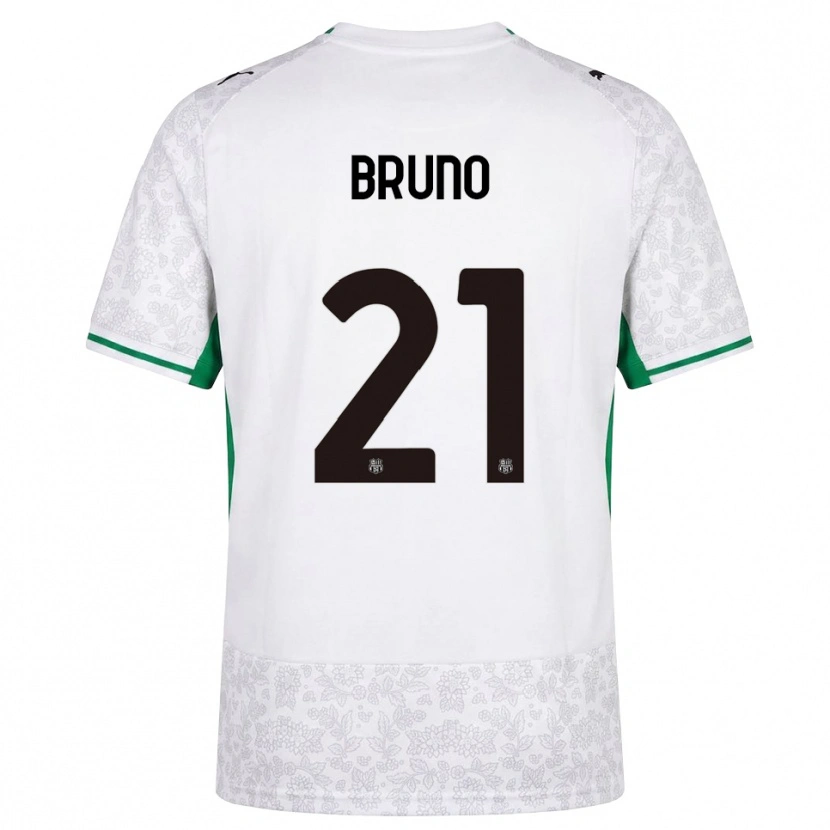 Danxen Niño Camiseta Kevin Bruno #21 Blanco Negro Verde 2ª Equipación 2026/27 La Camisa