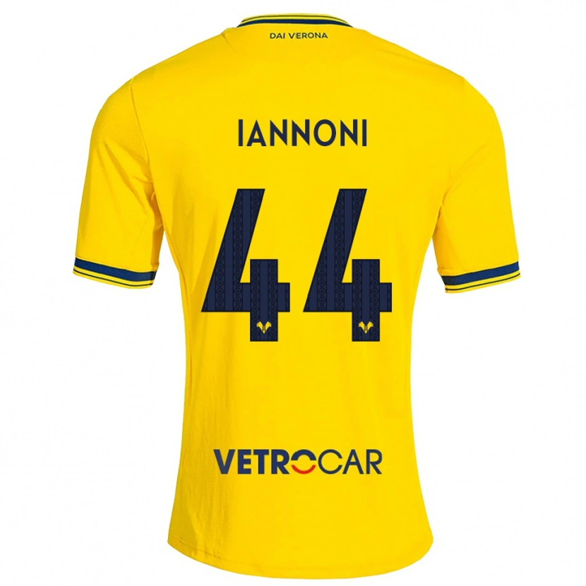 Danxen Niño Camiseta Edoardo Iannoni #44 Amarillo Rojo 2ª Equipación 2026/27 La Camisa