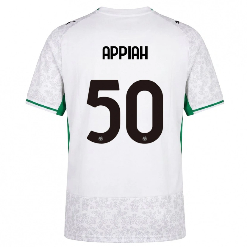 Danxen Niño Camiseta Lorenzo Appiah #50 Blanco Negro Verde 2ª Equipación 2026/27 La Camisa