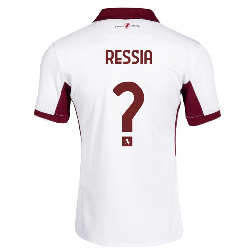 Danxen Niño Camiseta Lorenzo Ressia #0 Burdeos Blanco Rojo 2ª Equipación 2026/27 La Camisa