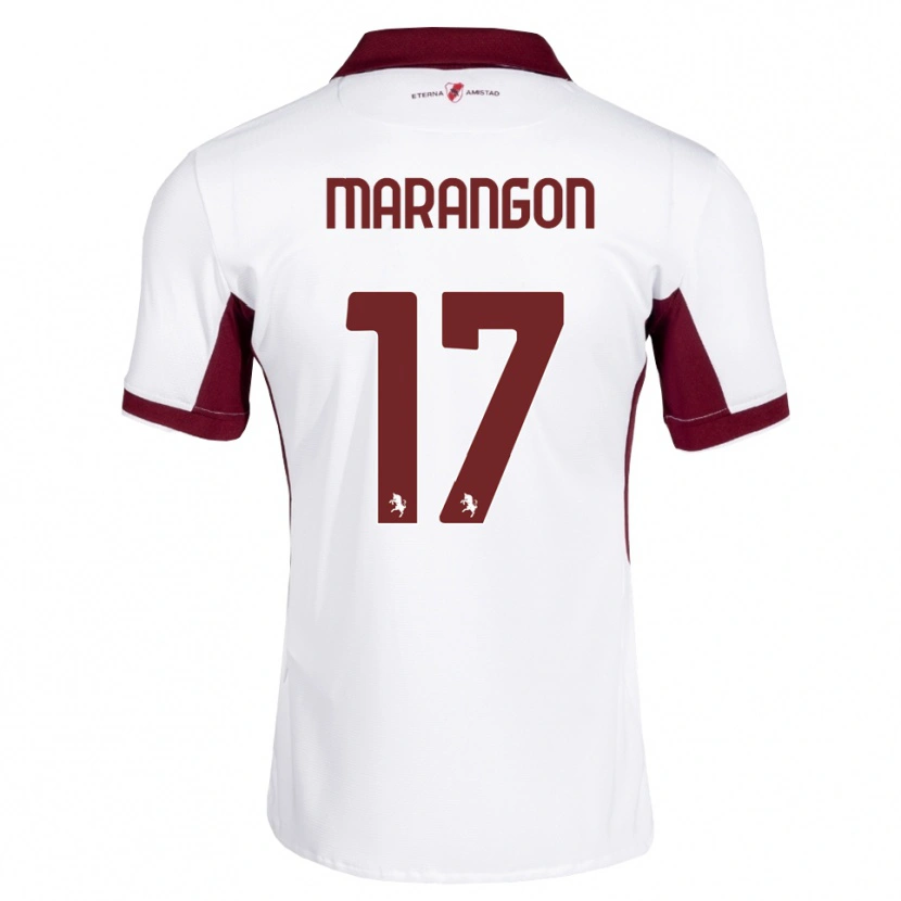 Danxen Niño Camiseta Riccardo Marangon #17 Burdeos Blanco Rojo 2ª Equipación 2026/27 La Camisa
