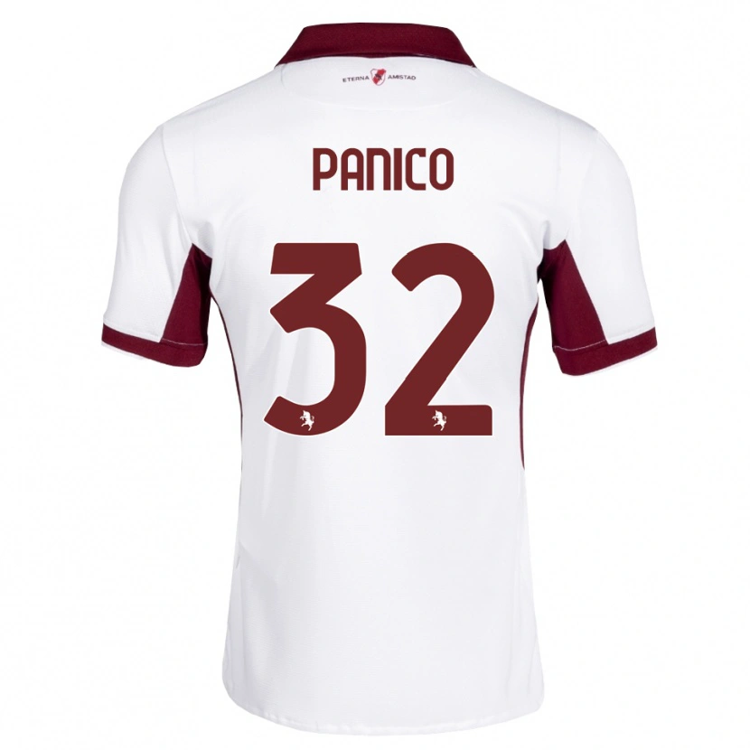 Danxen Niño Camiseta Patrizia Panico #32 Burdeos Blanco Rojo 2ª Equipación 2026/27 La Camisa