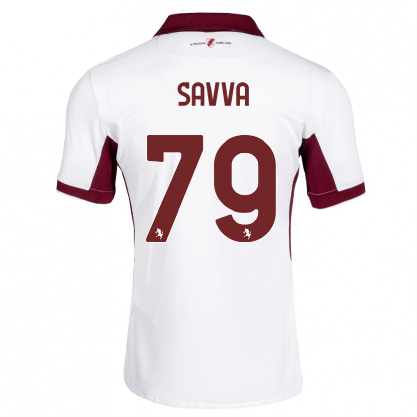 Danxen Niño Camiseta Zanos Savva #79 Burdeos Blanco Rojo 2ª Equipación 2026/27 La Camisa