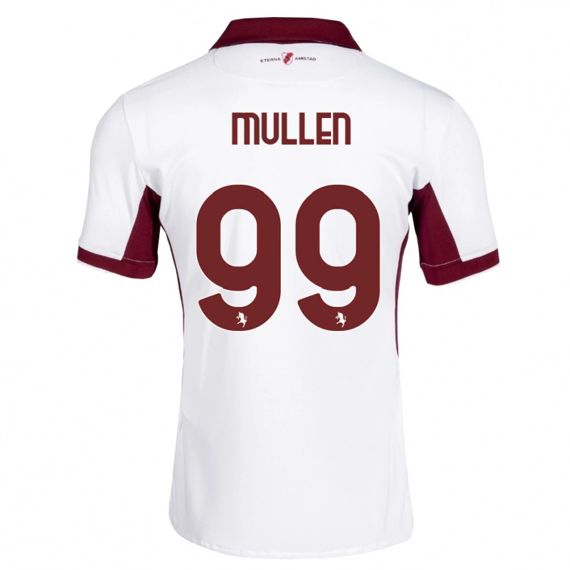 Danxen Niño Camiseta Senan Mullen #99 Burdeos Blanco Rojo 2ª Equipación 2026/27 La Camisa