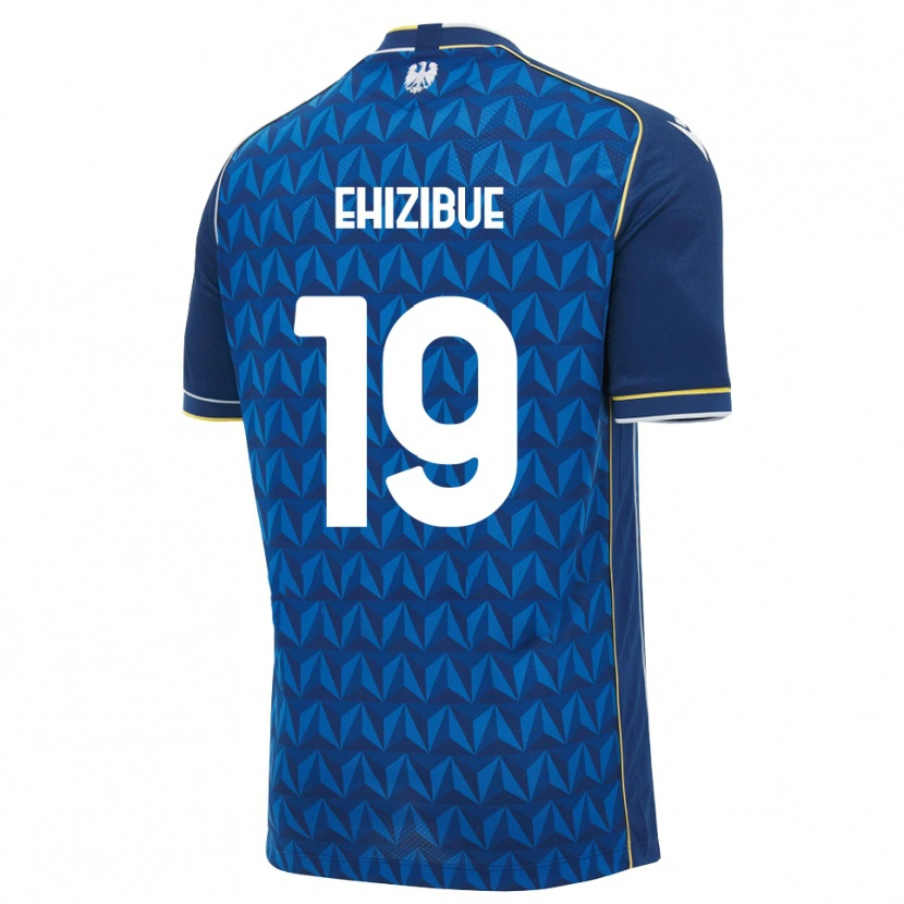 Danxen Niño Camiseta Kingsley Ehizibue #19 Azul Real Blanco Azul 2ª Equipación 2026/27 La Camisa