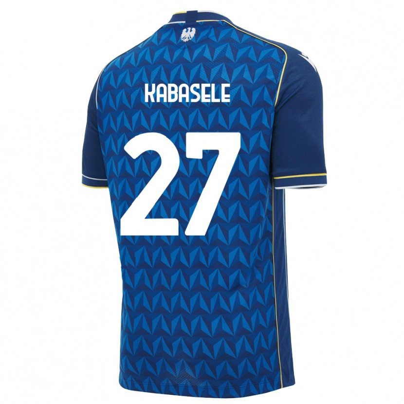Danxen Niño Camiseta Christian Kabasele #27 Azul Real Blanco Azul 2ª Equipación 2026/27 La Camisa