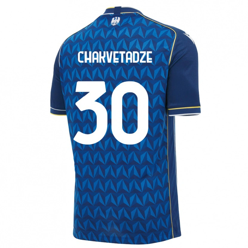 Danxen Niño Camiseta Giorgi Chakvetadze #30 Azul Real Blanco Azul 2ª Equipación 2026/27 La Camisa