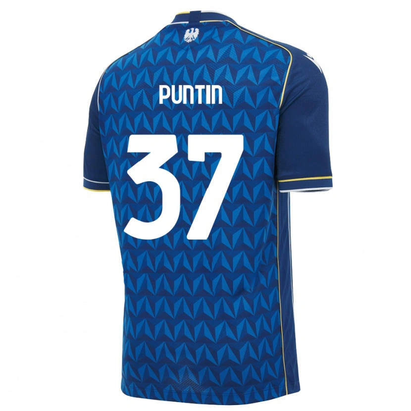 Danxen Niño Camiseta Eric Puntin #37 Azul Real Blanco Azul 2ª Equipación 2026/27 La Camisa