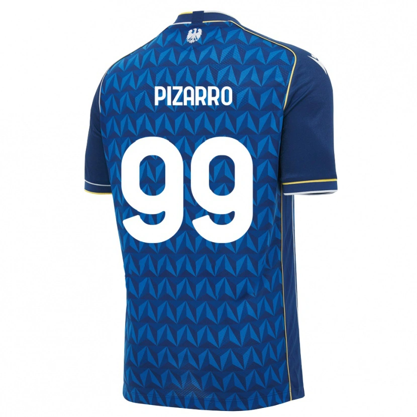 Danxen Niño Camiseta Damián Pizarro #99 Azul Real Blanco Azul 2ª Equipación 2026/27 La Camisa