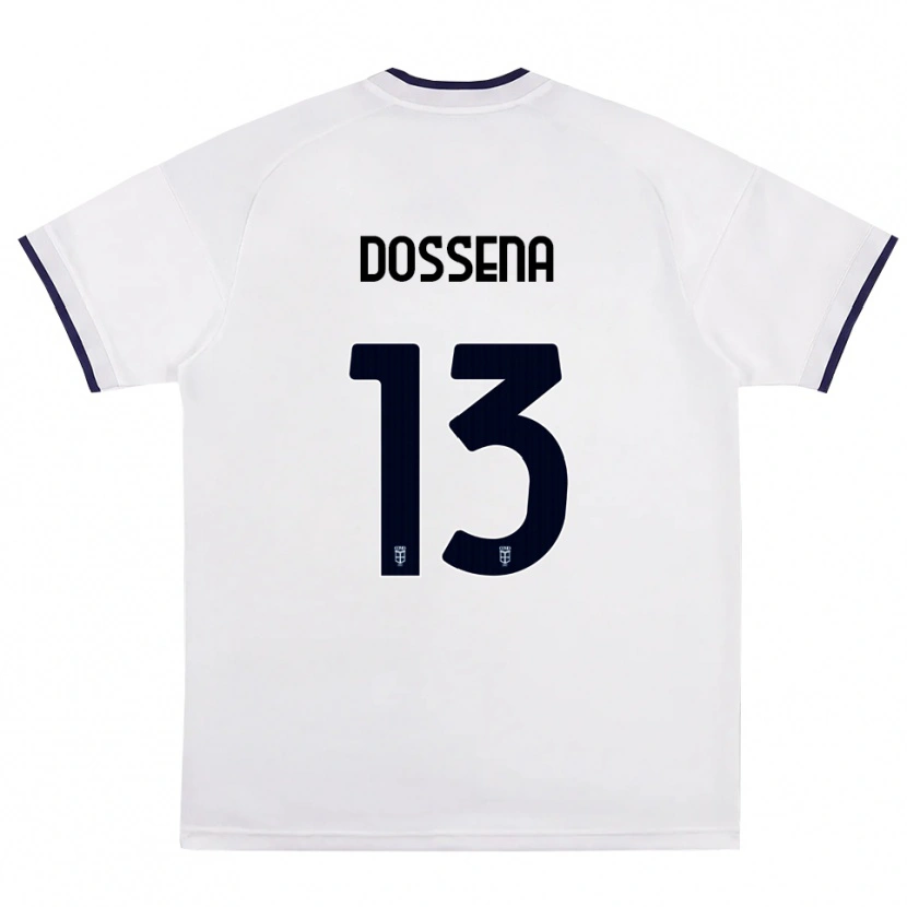 Danxen Niño Camiseta Alberto Dossena #13 Blanco Rojo Azul Real 2ª Equipación 2026/27 La Camisa