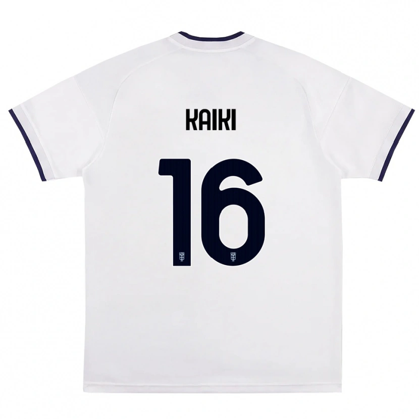 Danxen Niño Camiseta Kaiki Bruno Da Silva #16 Blanco Rojo Azul Real 2ª Equipación 2026/27 La Camisa