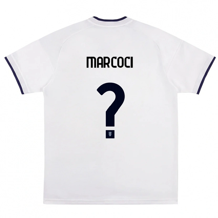 Danxen Niño Camiseta Alexandru Marcoci #0 Blanco Rojo Azul Real 2ª Equipación 2026/27 La Camisa