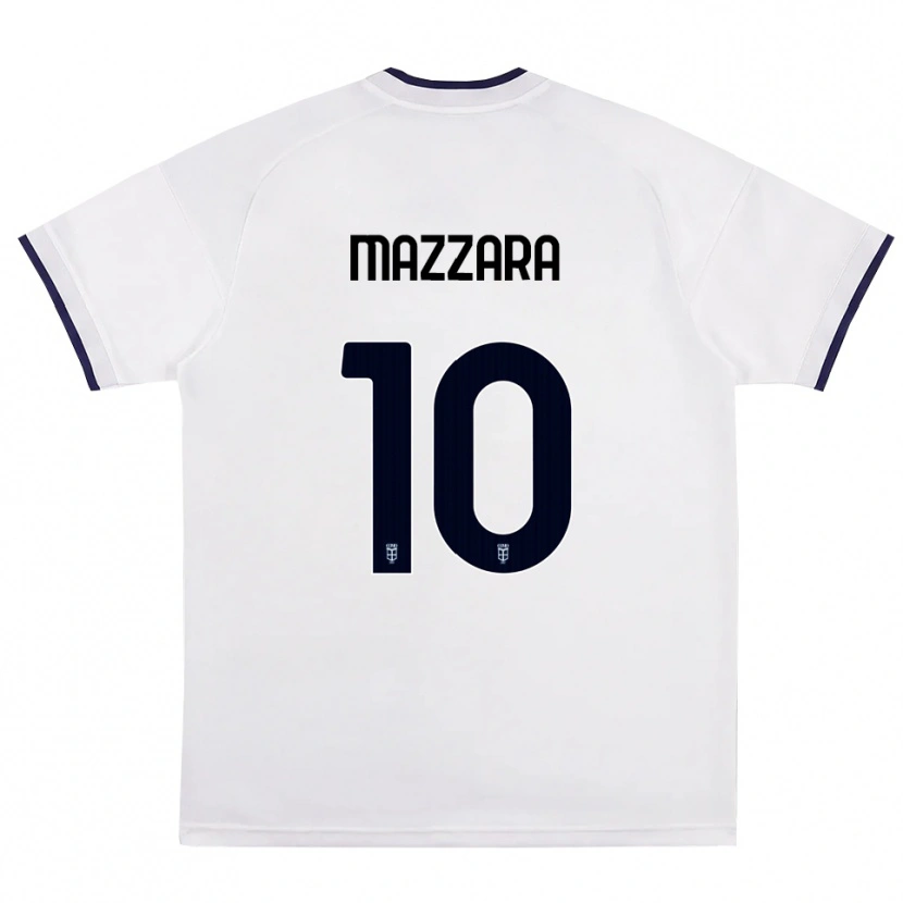 Danxen Niño Camiseta Cristian Mazzara #10 Blanco Rojo Azul Real 2ª Equipación 2026/27 La Camisa