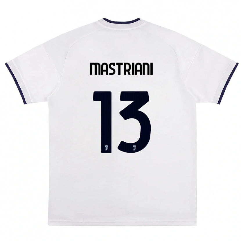 Danxen Niño Camiseta Salvatore Mastriani #13 Blanco Rojo Azul Real 2ª Equipación 2026/27 La Camisa
