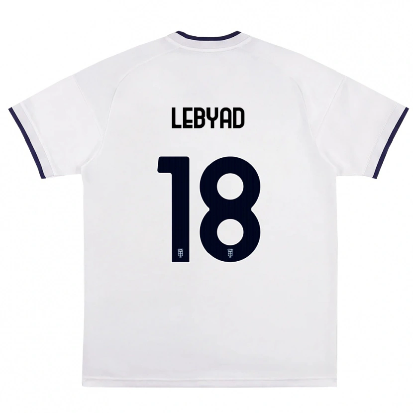 Danxen Niño Camiseta Omar Lebyad #18 Blanco Rojo Azul Real 2ª Equipación 2026/27 La Camisa
