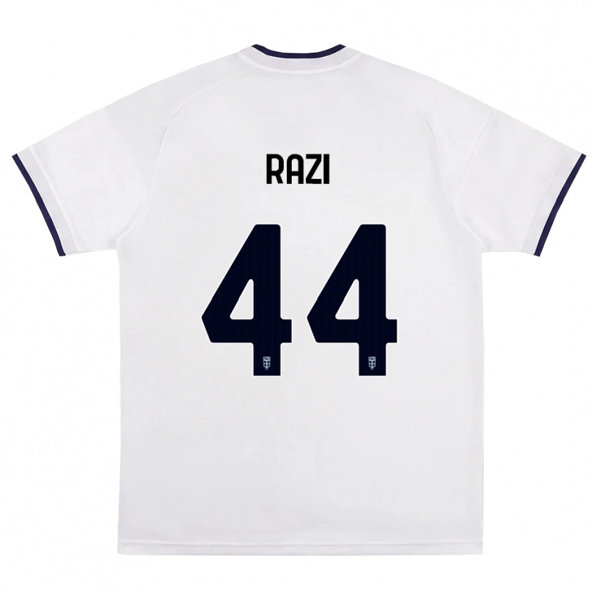Danxen Niño Camiseta Naj Razi #44 Blanco Rojo Azul Real 2ª Equipación 2026/27 La Camisa