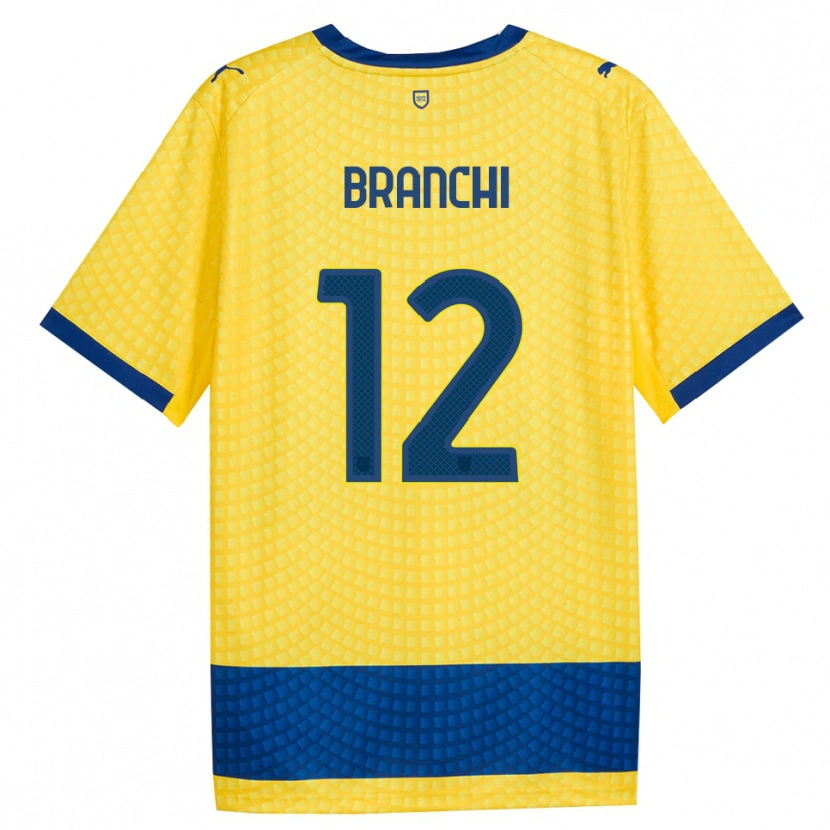 Danxen Niño Camiseta Ferruccio Branchi #12 Amarillo Azul Negro 2ª Equipación 2026/27 La Camisa