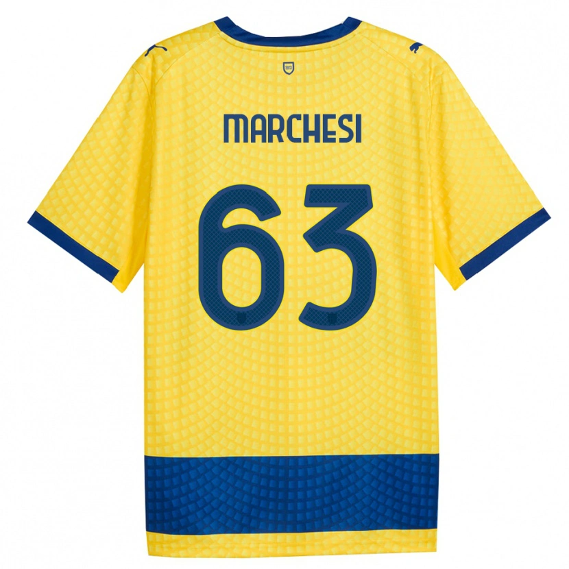 Danxen Niño Camiseta Lorenzo Marchesi #63 Amarillo Azul Negro 2ª Equipación 2026/27 La Camisa
