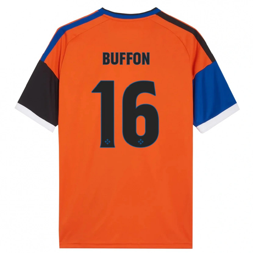 Danxen Niño Camiseta Louis Buffon #16 Naranja Azul Negro Blanco 2ª Equipación 2026/27 La Camisa