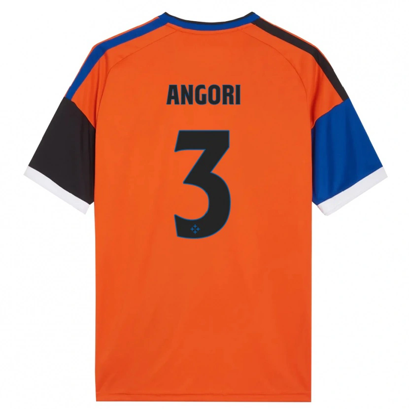 Danxen Niño Camiseta Samuele Angori #3 Naranja Azul Negro Blanco 2ª Equipación 2026/27 La Camisa