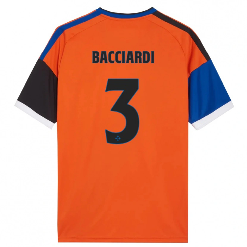 Danxen Niño Camiseta Lorenzo Bacciardi #3 Naranja Azul Negro Blanco 2ª Equipación 2026/27 La Camisa
