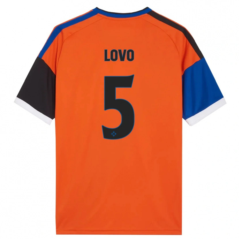 Danxen Niño Camiseta Pietro Lovo #5 Naranja Azul Negro Blanco 2ª Equipación 2026/27 La Camisa