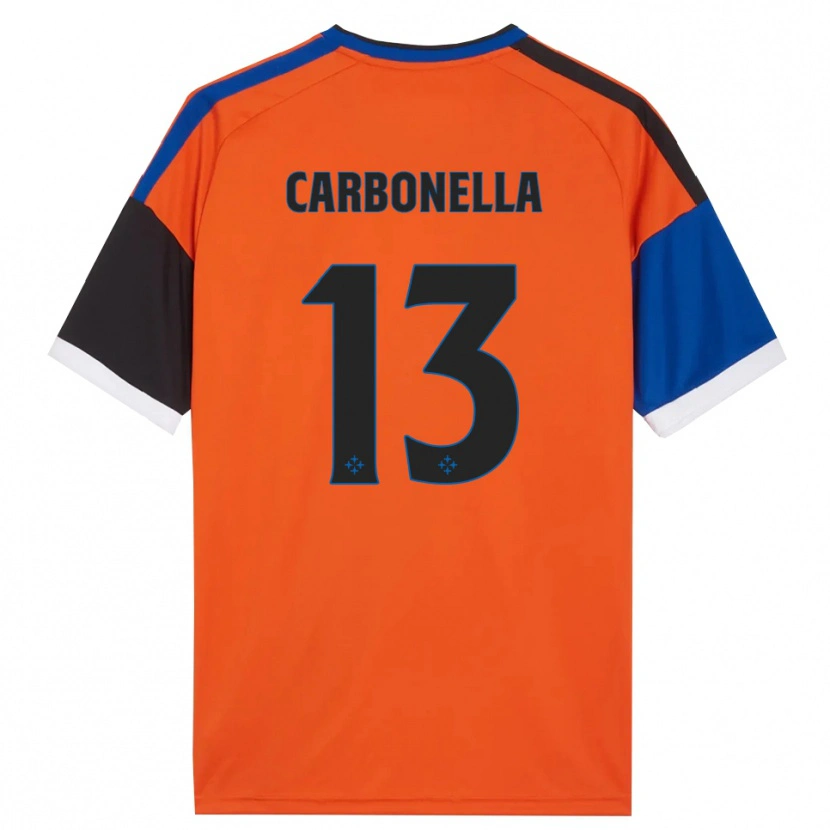 Danxen Niño Camiseta Francesco Carbonella #13 Naranja Azul Negro Blanco 2ª Equipación 2026/27 La Camisa