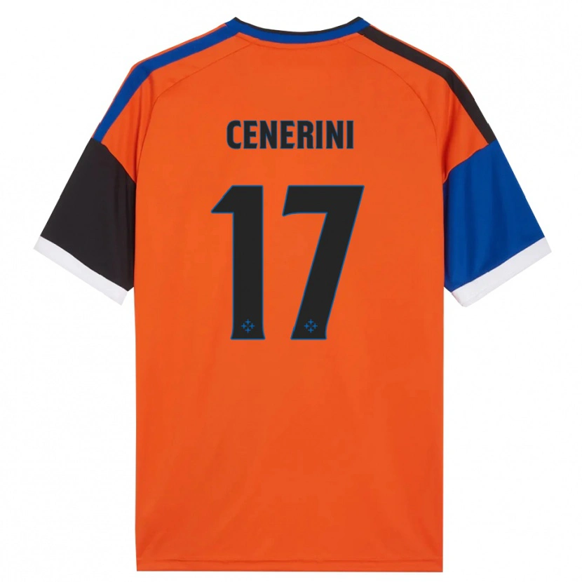 Danxen Niño Camiseta Marco Cenerini #17 Naranja Azul Negro Blanco 2ª Equipación 2026/27 La Camisa