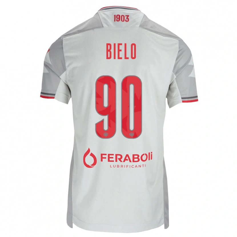 Danxen Niño Camiseta Manu Bielo #90 Gris Blanco Rojo 2ª Equipación 2026/27 La Camisa