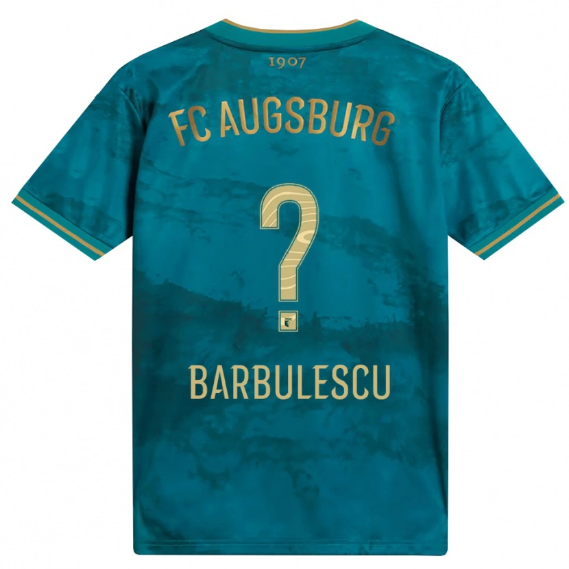 Danxen Niño Camiseta Luca Bărbulescu #0 Verde Marrón 2ª Equipación 2026/27 La Camisa