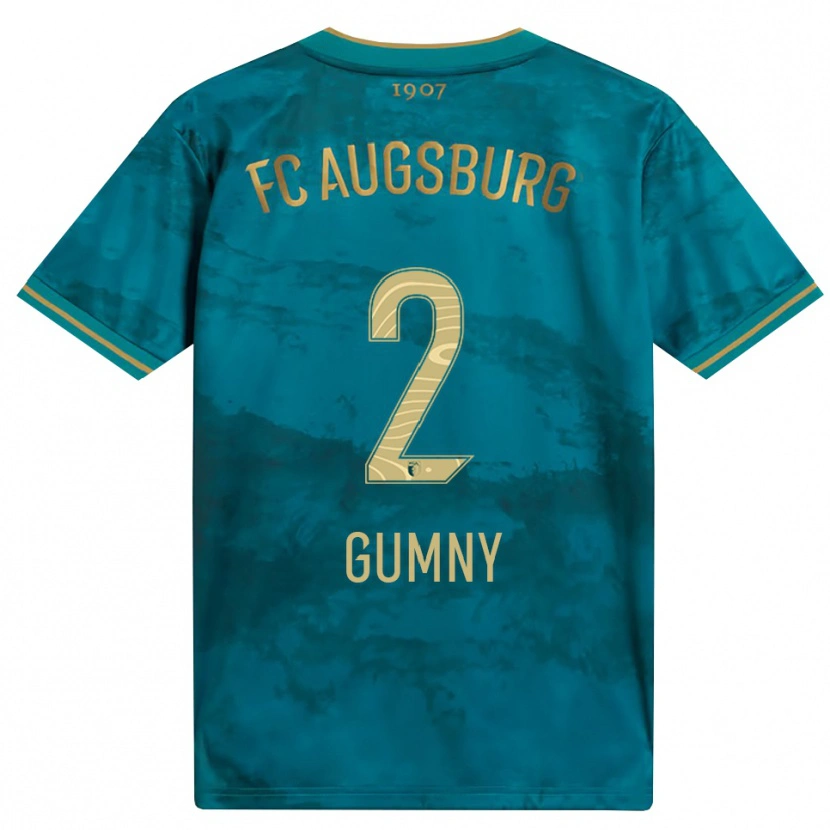 Danxen Niño Camiseta Robert Gumny #2 Verde Marrón 2ª Equipación 2026/27 La Camisa