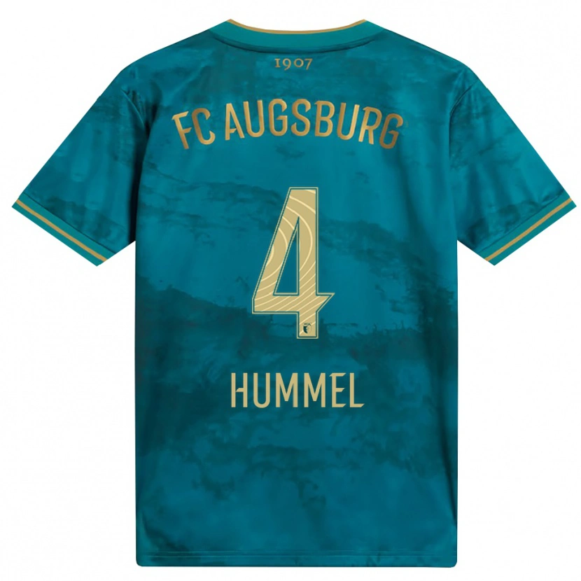 Danxen Niño Camiseta Niklas Hummel #4 Verde Marrón 2ª Equipación 2026/27 La Camisa