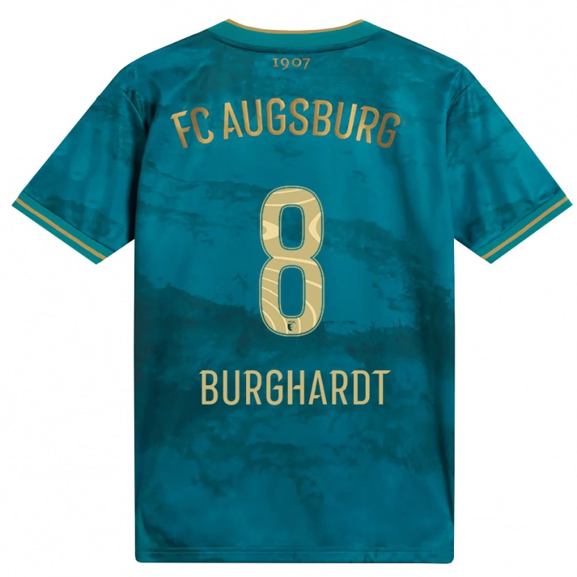 Danxen Niño Camiseta Kilian Burghardt #8 Verde Marrón 2ª Equipación 2026/27 La Camisa