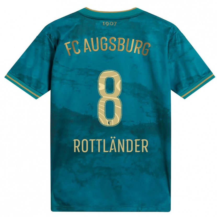 Danxen Niño Camiseta Amelie Rottländer #8 Verde Marrón 2ª Equipación 2026/27 La Camisa