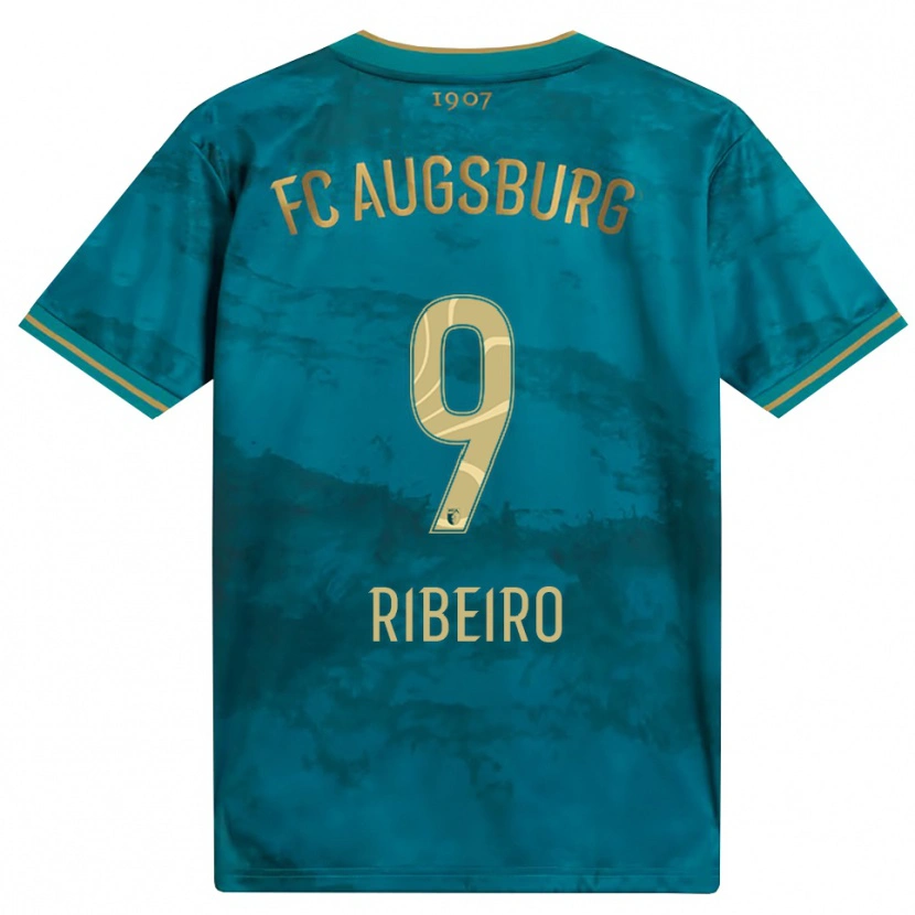 Danxen Niño Camiseta Rodrigo Ribeiro #9 Verde Marrón 2ª Equipación 2026/27 La Camisa