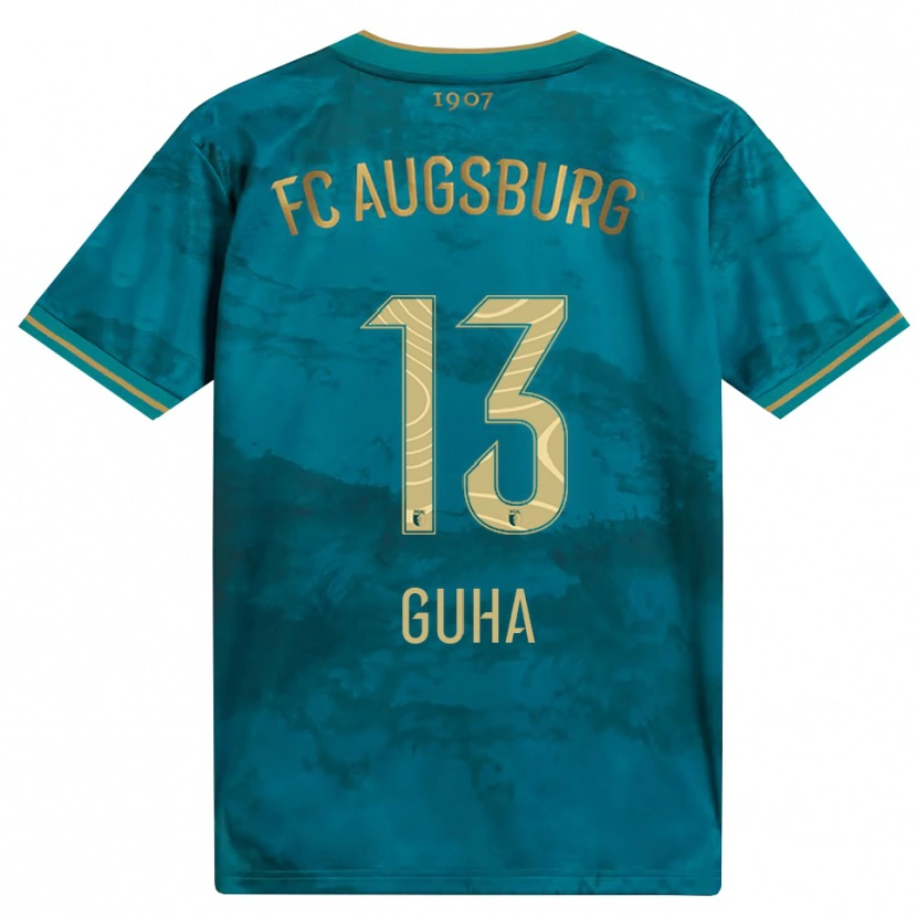 Danxen Niño Camiseta Felix Guha #13 Verde Marrón 2ª Equipación 2026/27 La Camisa