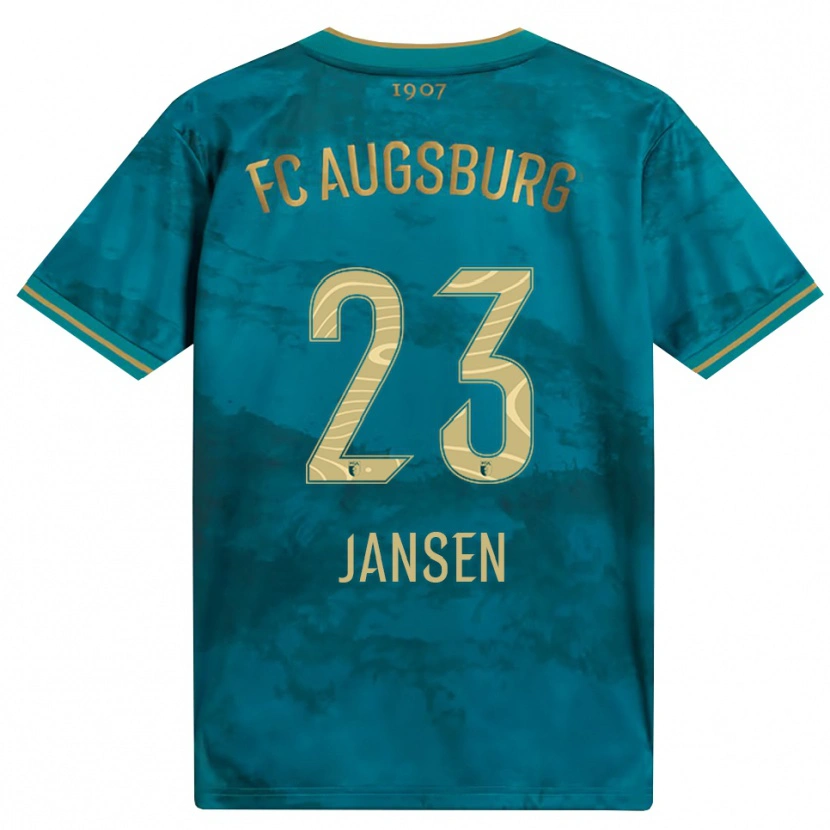 Danxen Niño Camiseta Annika Jansen #23 Verde Marrón 2ª Equipación 2026/27 La Camisa