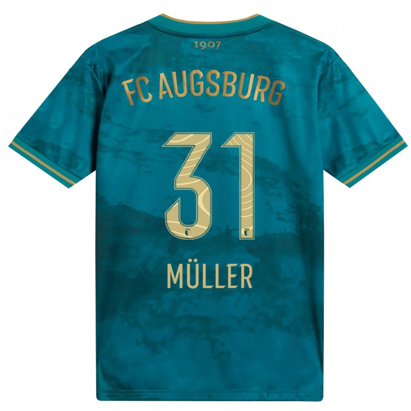 Danxen Niño Camiseta Noah Müller #31 Verde Marrón 2ª Equipación 2026/27 La Camisa