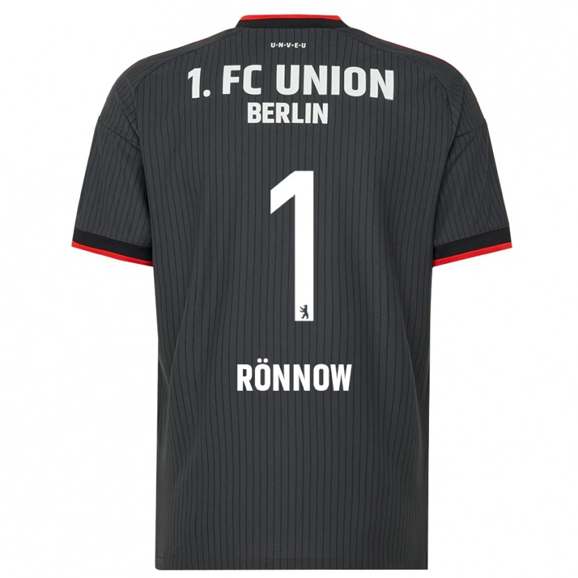 Danxen Niño Camiseta Frederik Rönnow #1 Negro Blanco Rojo 2ª Equipación 2026/27 La Camisa