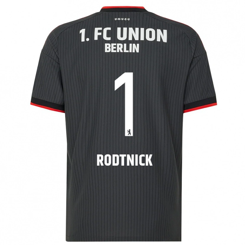 Danxen Niño Camiseta Jaden Rodtnick #1 Negro Blanco Rojo 2ª Equipación 2026/27 La Camisa