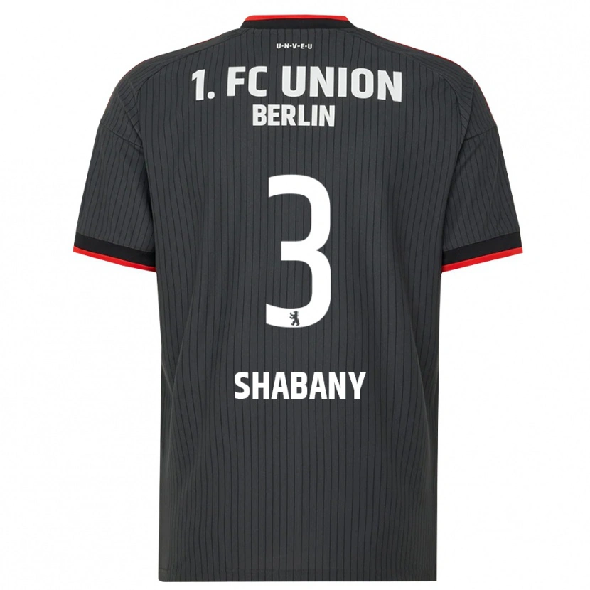 Danxen Niño Camiseta Alec Shabany #3 Negro Blanco Rojo 2ª Equipación 2026/27 La Camisa