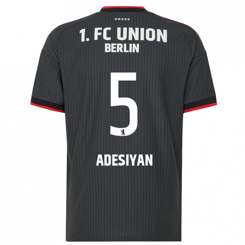 Danxen Niño Camiseta Olufemi Adesiyan #5 Negro Blanco Rojo 2ª Equipación 2026/27 La Camisa
