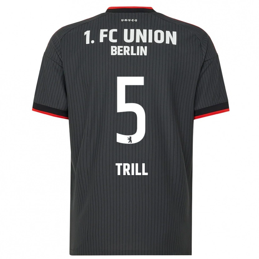 Danxen Niño Camiseta Santiago Trill #5 Negro Blanco Rojo 2ª Equipación 2026/27 La Camisa