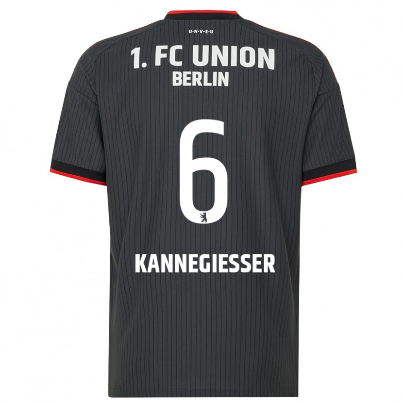 Danxen Niño Camiseta Tom Kannegießer #6 Negro Blanco Rojo 2ª Equipación 2026/27 La Camisa